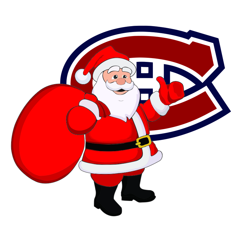 Montreal Canadiens Santa Claus Logo vinyl decal